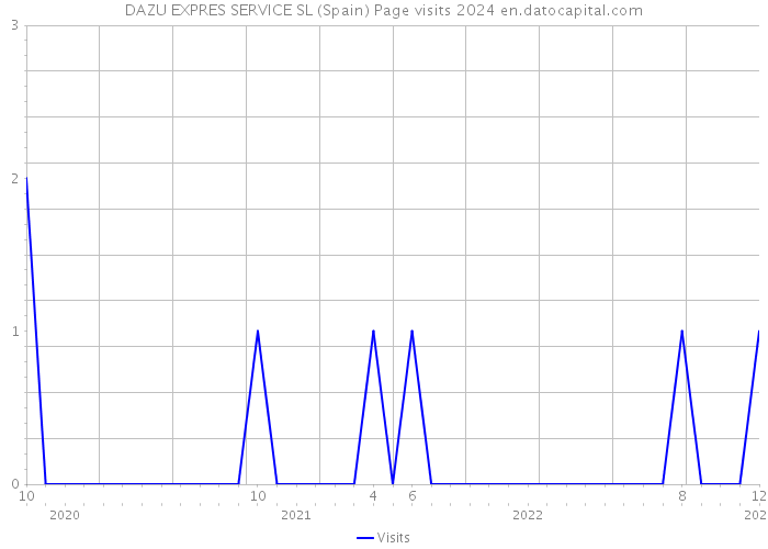 DAZU EXPRES SERVICE SL (Spain) Page visits 2024 
