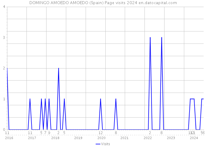 DOMINGO AMOEDO AMOEDO (Spain) Page visits 2024 