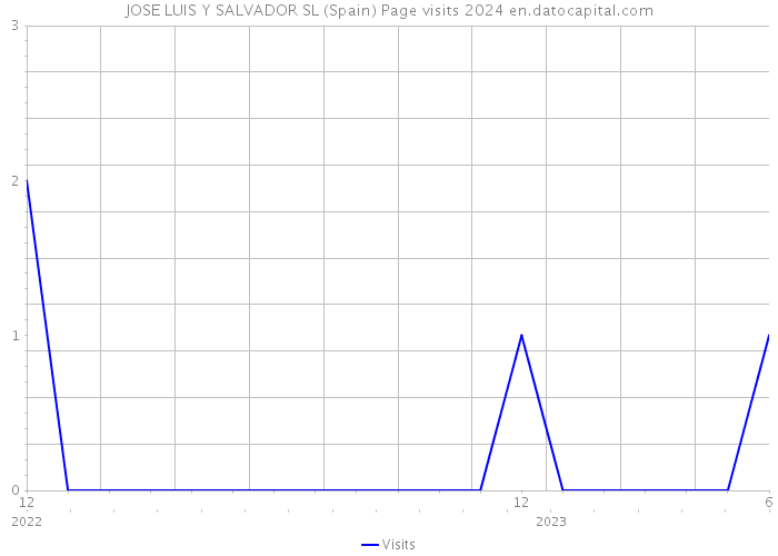 JOSE LUIS Y SALVADOR SL (Spain) Page visits 2024 