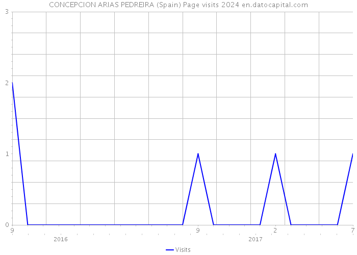 CONCEPCION ARIAS PEDREIRA (Spain) Page visits 2024 