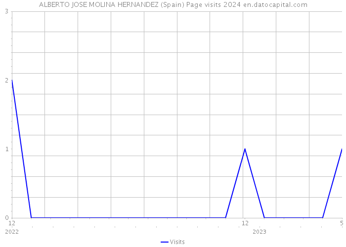 ALBERTO JOSE MOLINA HERNANDEZ (Spain) Page visits 2024 