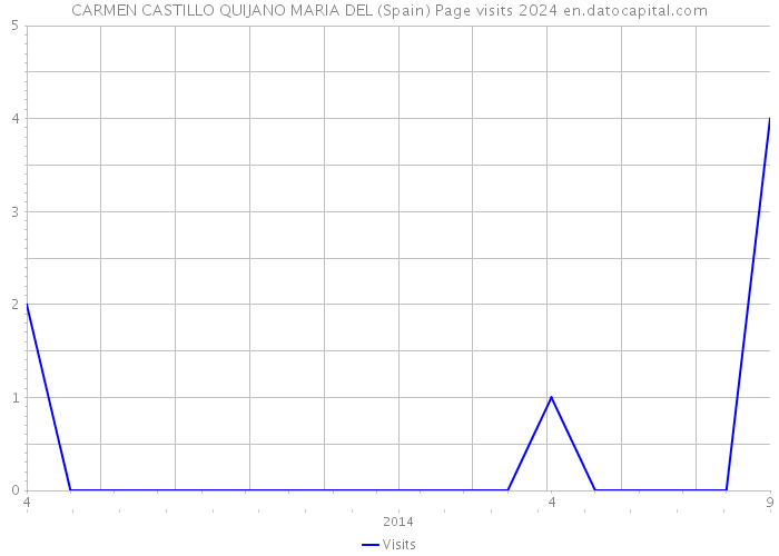 CARMEN CASTILLO QUIJANO MARIA DEL (Spain) Page visits 2024 