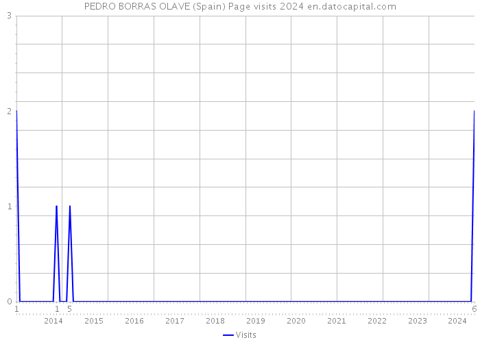 PEDRO BORRAS OLAVE (Spain) Page visits 2024 