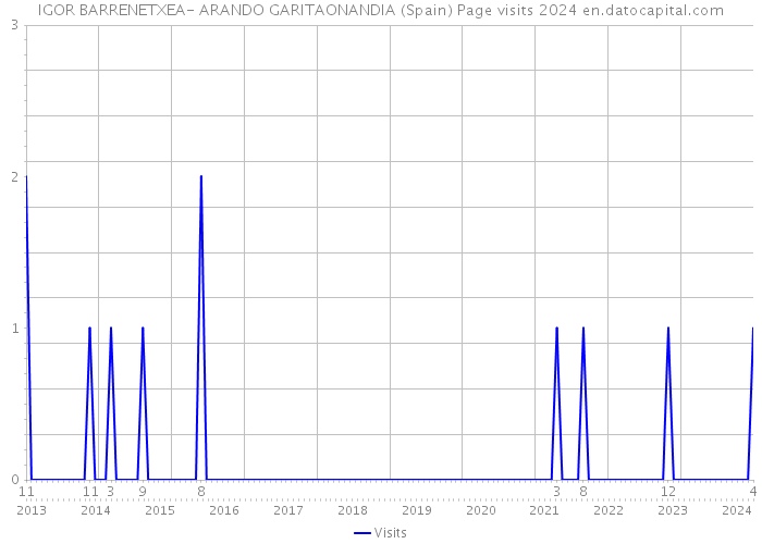 IGOR BARRENETXEA- ARANDO GARITAONANDIA (Spain) Page visits 2024 