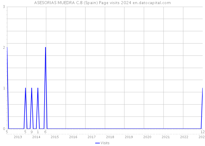 ASESORIAS MUEDRA C.B (Spain) Page visits 2024 