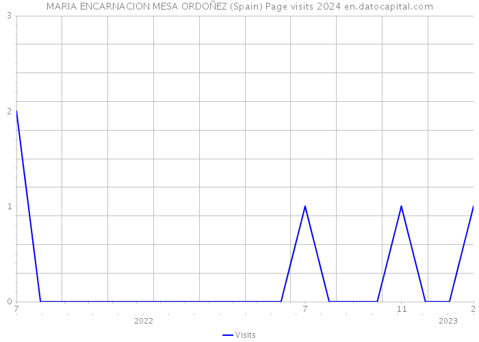 MARIA ENCARNACION MESA ORDOÑEZ (Spain) Page visits 2024 