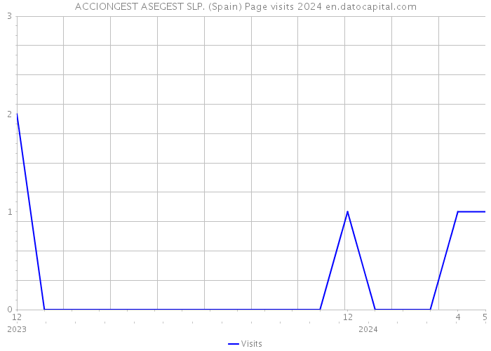 ACCIONGEST ASEGEST SLP. (Spain) Page visits 2024 