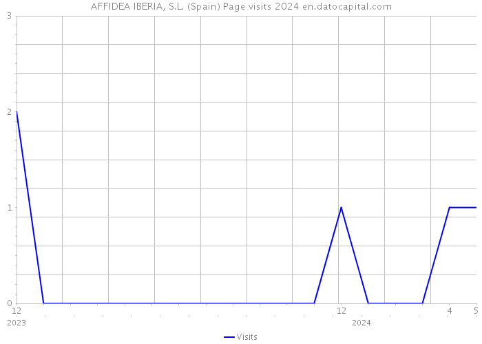 AFFIDEA IBERIA, S.L. (Spain) Page visits 2024 