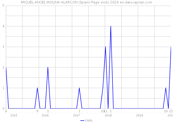 MIGUEL ANGEL MOLINA ALARCON (Spain) Page visits 2024 