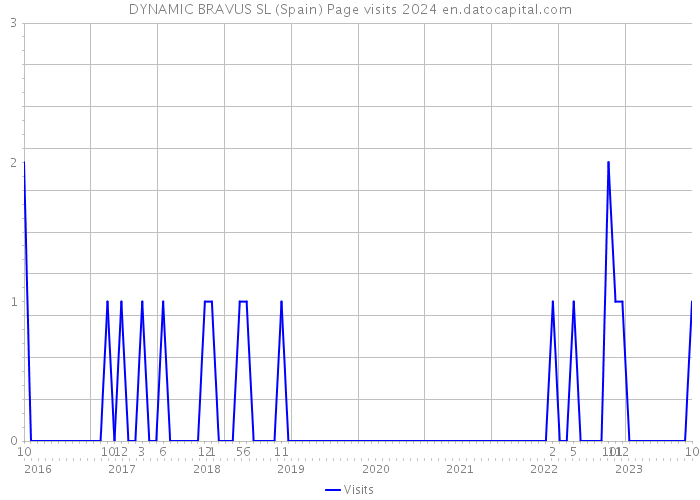 DYNAMIC BRAVUS SL (Spain) Page visits 2024 