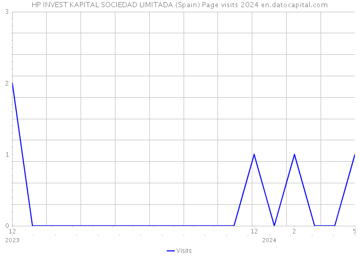 HP INVEST KAPITAL SOCIEDAD LIMITADA (Spain) Page visits 2024 