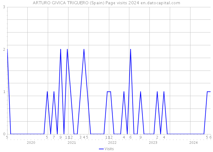 ARTURO GIVICA TRIGUERO (Spain) Page visits 2024 