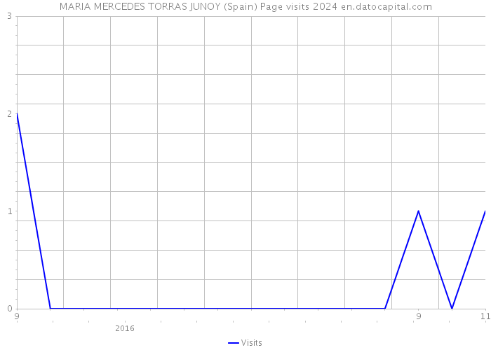 MARIA MERCEDES TORRAS JUNOY (Spain) Page visits 2024 