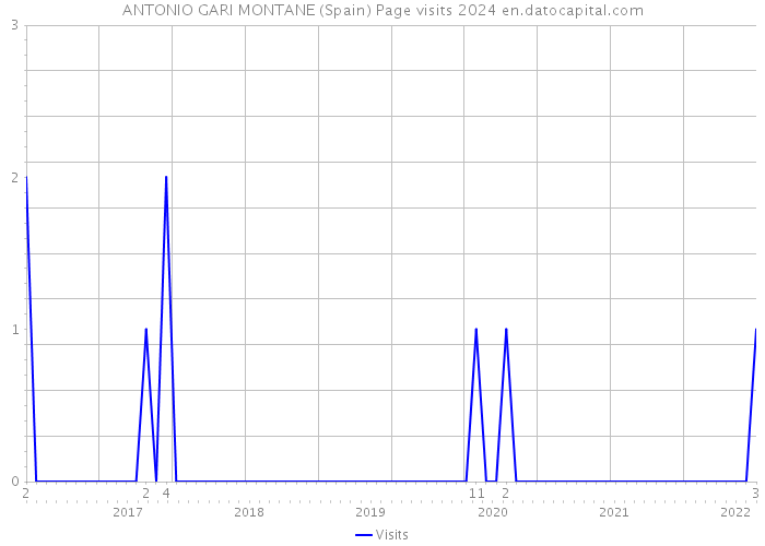 ANTONIO GARI MONTANE (Spain) Page visits 2024 
