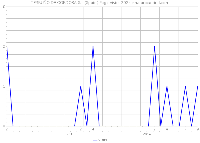 TERRUÑO DE CORDOBA S.L (Spain) Page visits 2024 