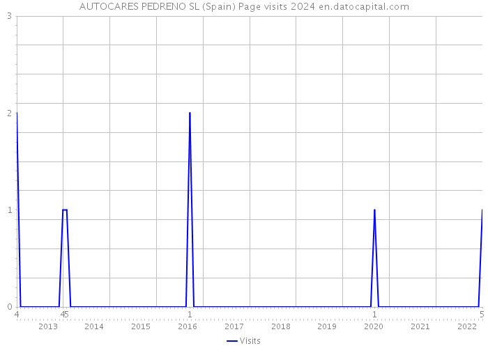 AUTOCARES PEDRENO SL (Spain) Page visits 2024 