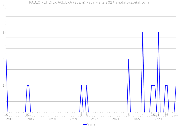 PABLO PETIDIER AGUERA (Spain) Page visits 2024 