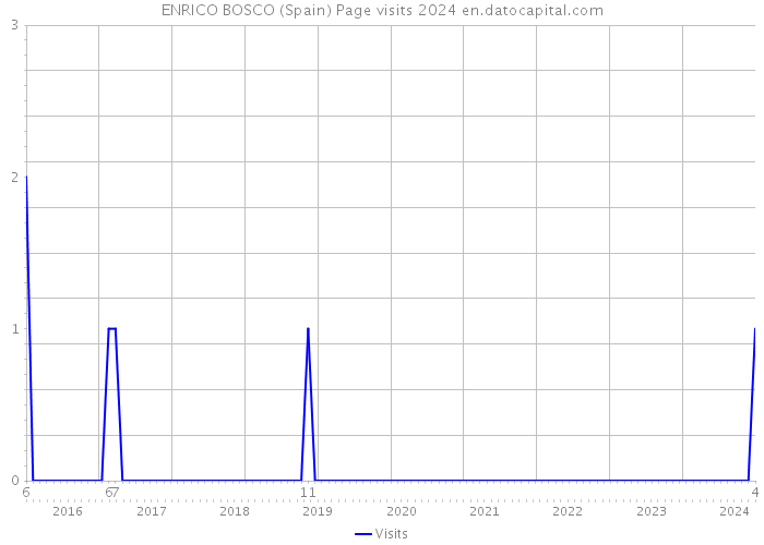 ENRICO BOSCO (Spain) Page visits 2024 