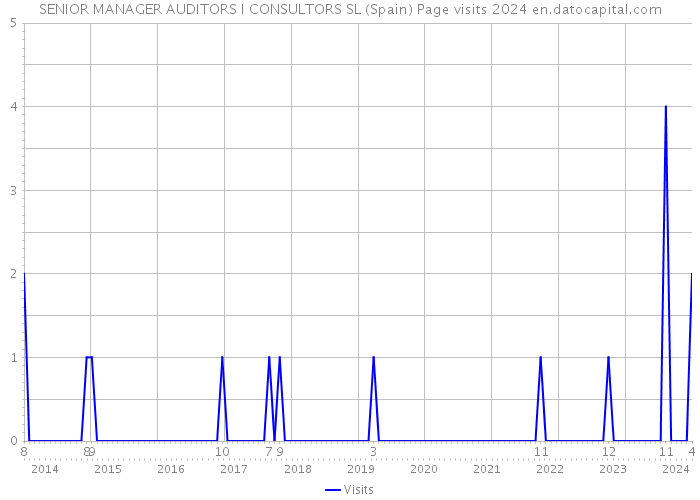 SENIOR MANAGER AUDITORS I CONSULTORS SL (Spain) Page visits 2024 