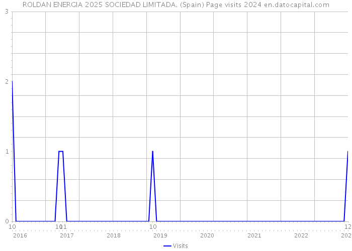 ROLDAN ENERGIA 2025 SOCIEDAD LIMITADA. (Spain) Page visits 2024 