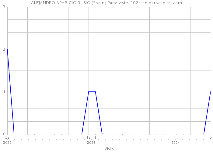 ALEJANDRO APARICIO RUBIO (Spain) Page visits 2024 