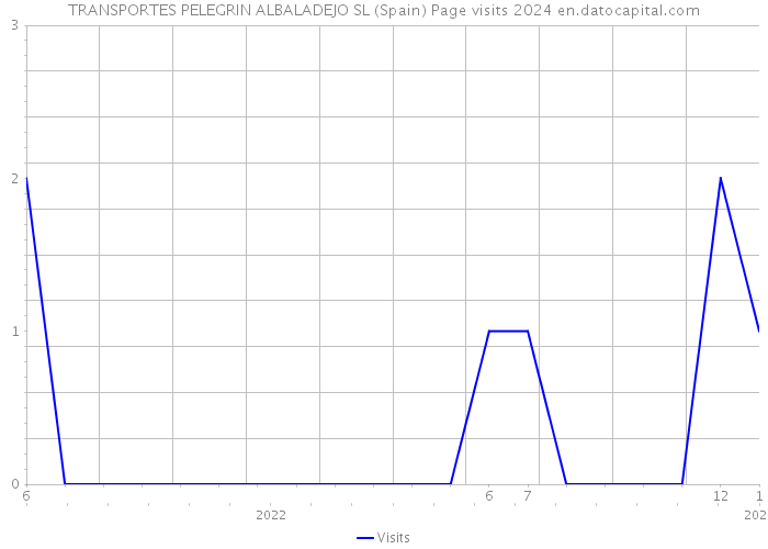 TRANSPORTES PELEGRIN ALBALADEJO SL (Spain) Page visits 2024 