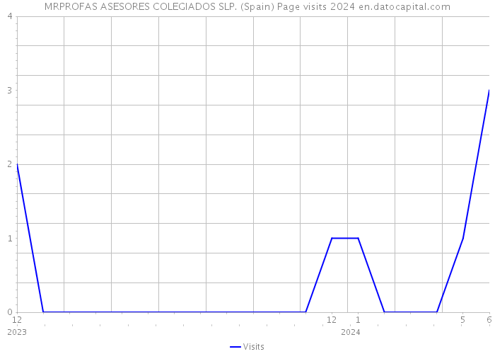 MRPROFAS ASESORES COLEGIADOS SLP. (Spain) Page visits 2024 