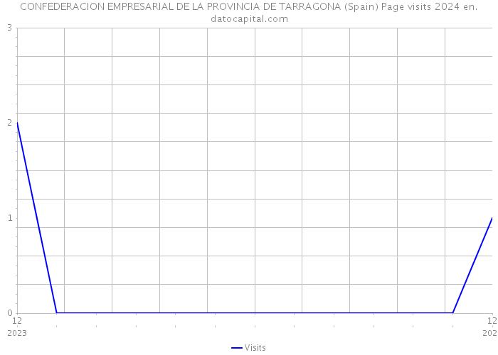 CONFEDERACION EMPRESARIAL DE LA PROVINCIA DE TARRAGONA (Spain) Page visits 2024 