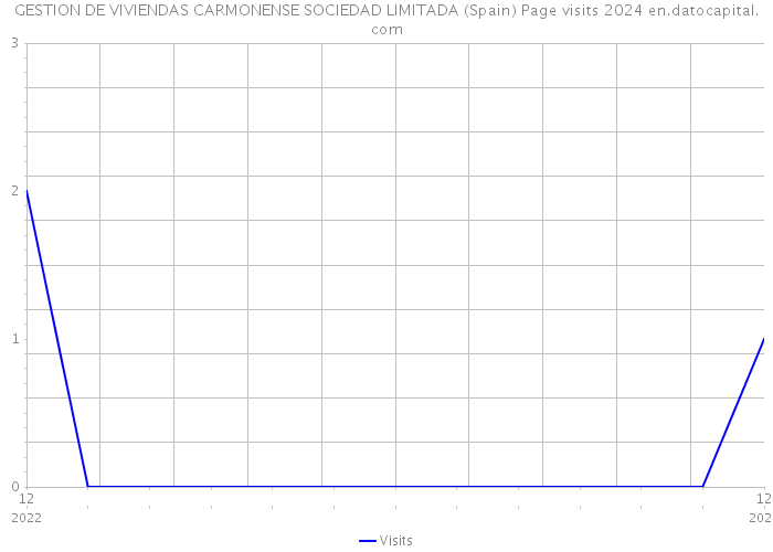 GESTION DE VIVIENDAS CARMONENSE SOCIEDAD LIMITADA (Spain) Page visits 2024 