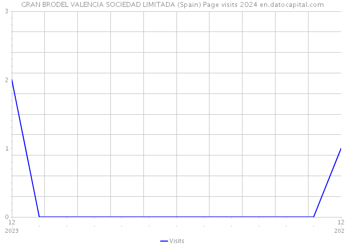 GRAN BRODEL VALENCIA SOCIEDAD LIMITADA (Spain) Page visits 2024 