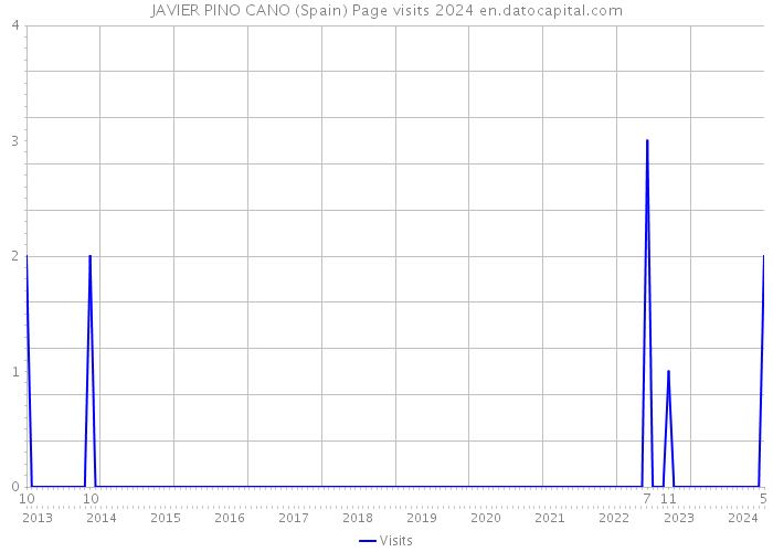 JAVIER PINO CANO (Spain) Page visits 2024 