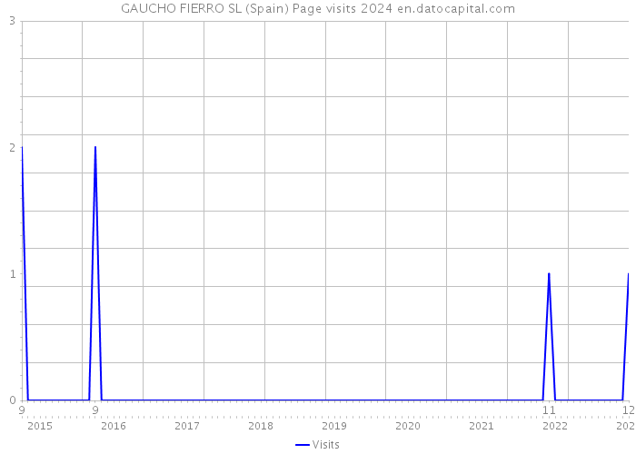 GAUCHO FIERRO SL (Spain) Page visits 2024 