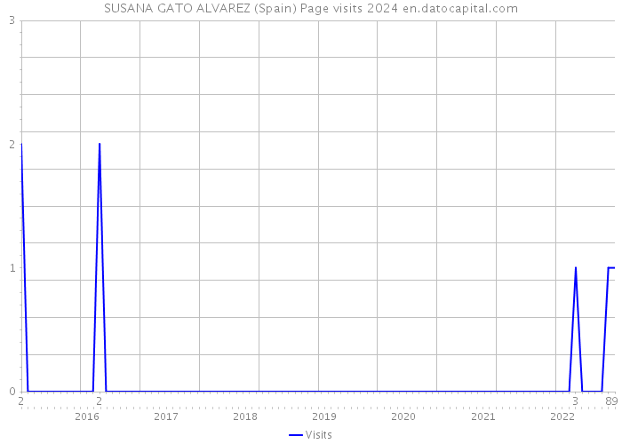 SUSANA GATO ALVAREZ (Spain) Page visits 2024 