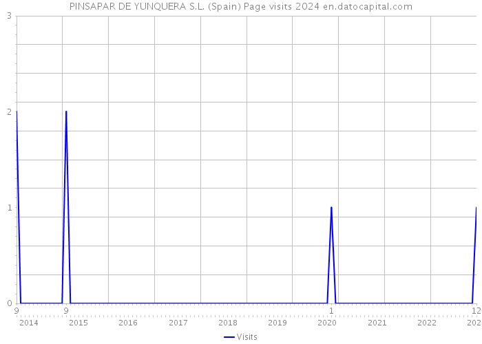 PINSAPAR DE YUNQUERA S.L. (Spain) Page visits 2024 