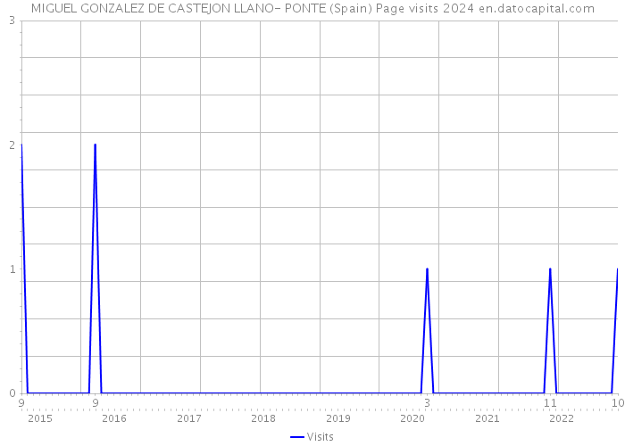 MIGUEL GONZALEZ DE CASTEJON LLANO- PONTE (Spain) Page visits 2024 