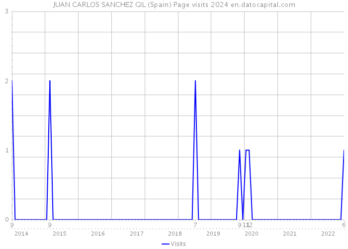 JUAN CARLOS SANCHEZ GIL (Spain) Page visits 2024 