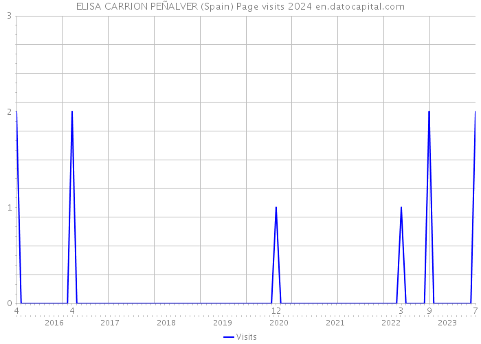 ELISA CARRION PEÑALVER (Spain) Page visits 2024 