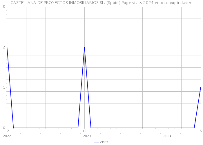 CASTELLANA DE PROYECTOS INMOBILIARIOS SL. (Spain) Page visits 2024 