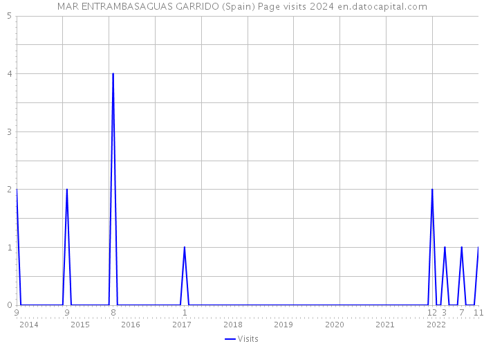 MAR ENTRAMBASAGUAS GARRIDO (Spain) Page visits 2024 