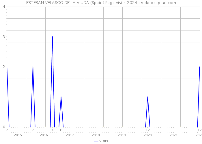 ESTEBAN VELASCO DE LA VIUDA (Spain) Page visits 2024 