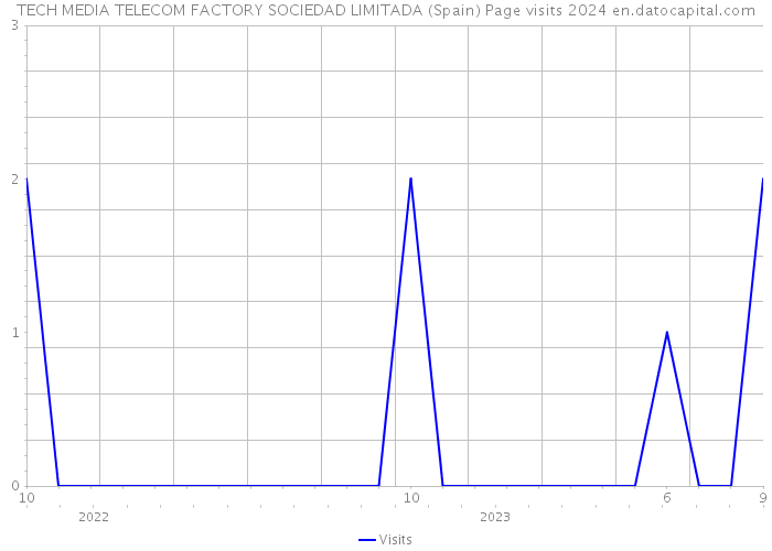 TECH MEDIA TELECOM FACTORY SOCIEDAD LIMITADA (Spain) Page visits 2024 