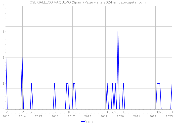 JOSE GALLEGO VAQUERO (Spain) Page visits 2024 