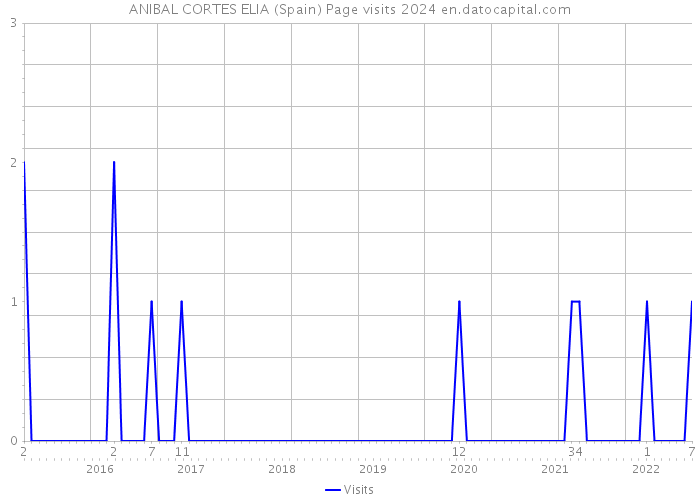 ANIBAL CORTES ELIA (Spain) Page visits 2024 