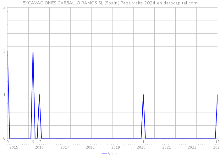 EXCAVACIONES CARBALLO RAMOS SL (Spain) Page visits 2024 