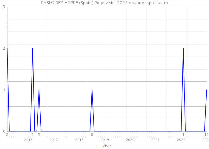 PABLO REY HOPPE (Spain) Page visits 2024 