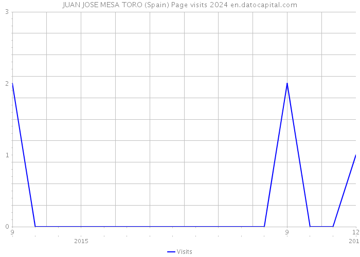 JUAN JOSE MESA TORO (Spain) Page visits 2024 
