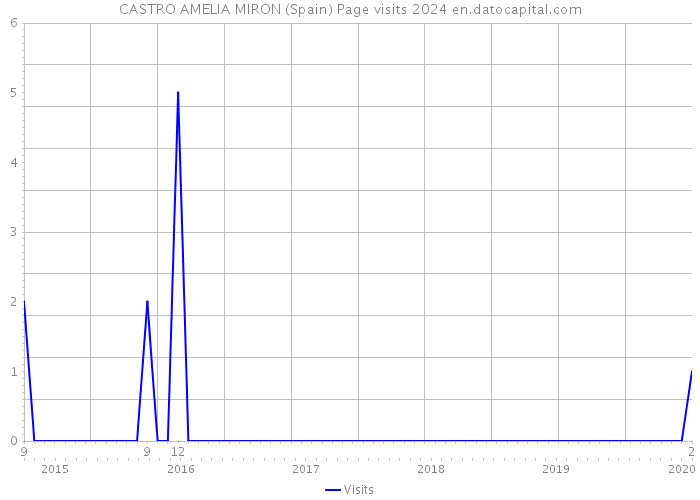 CASTRO AMELIA MIRON (Spain) Page visits 2024 