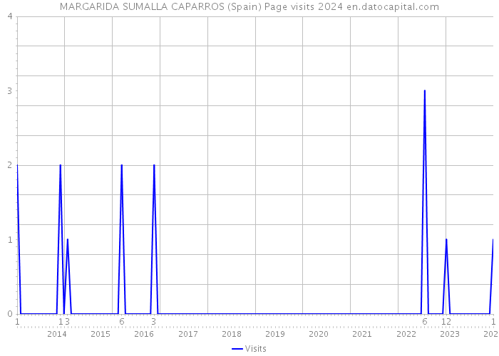 MARGARIDA SUMALLA CAPARROS (Spain) Page visits 2024 