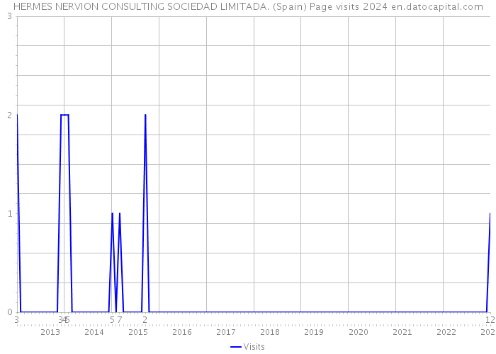 HERMES NERVION CONSULTING SOCIEDAD LIMITADA. (Spain) Page visits 2024 