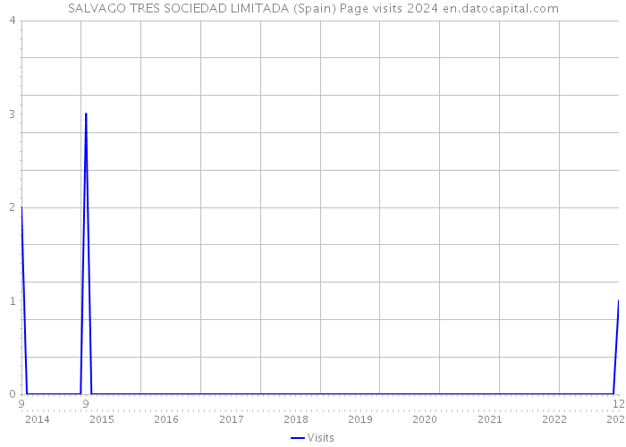 SALVAGO TRES SOCIEDAD LIMITADA (Spain) Page visits 2024 